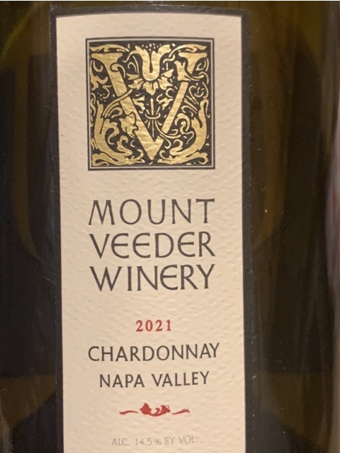 Mount Veeder Winery, Chardonnay, Napa Valley