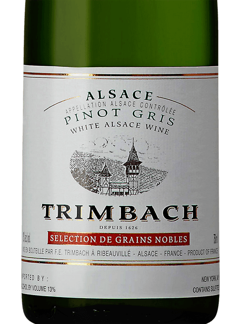 Trimbach, Pinot Gris Selection de Grains Nobles