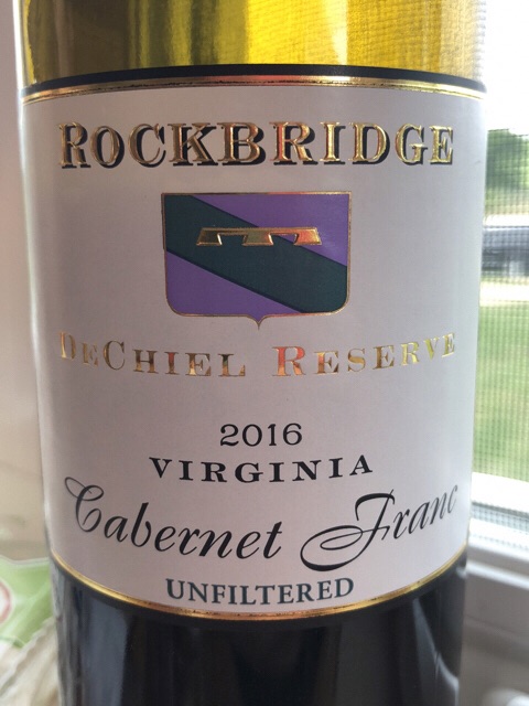 Rockbridge, DeChiel Syrah, Virginia