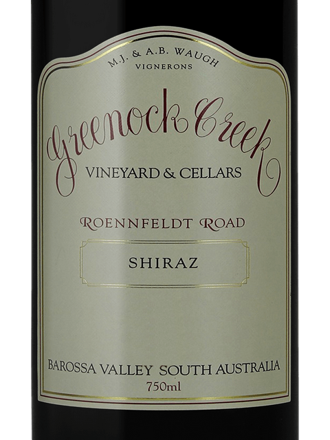 Greenock Creek, Creek Block Shiraz, Barossa Valley