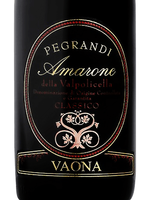 Vaona, Amarone della Valpolicella, Classico Pegrandi
