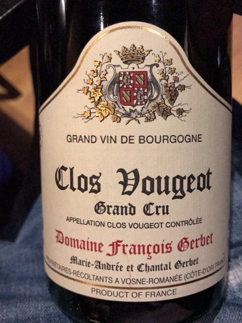 Domaine Francois Gerbet, Clos de Vougeot Grand Cru
