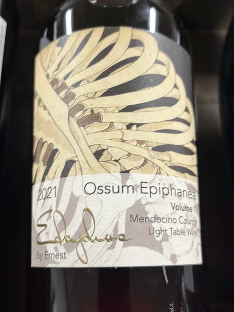 Ernest Vineyards, Edaphos Ossum Epiphanea, Mendocino County