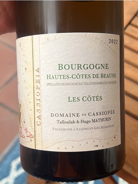 Domaine De Cassiopee, Bourgogne, Hautes Cotes de Beaune Les Cotes Blanc