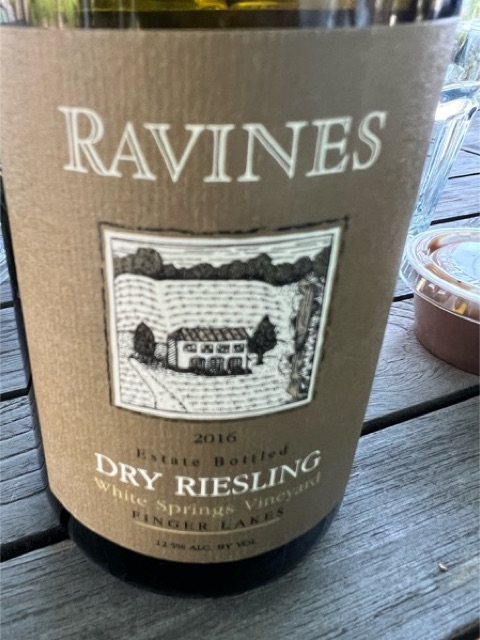 Ravines, White Springs Vineyard Dry Riesling, Finger Lakes