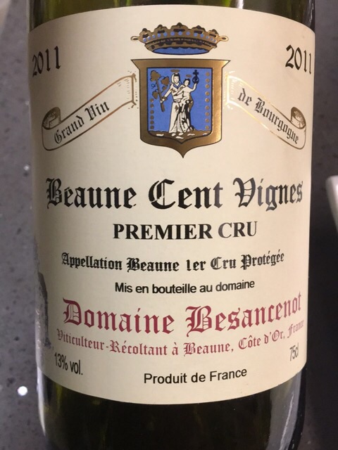 Basancenot Mathouillet, Beaune Premier Cru, Les Cents Vignes