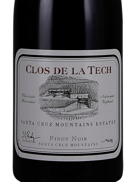 Clos de la Tech, Lois Louise Cote Sud Pinot Noir, Santa Cruz Mountains