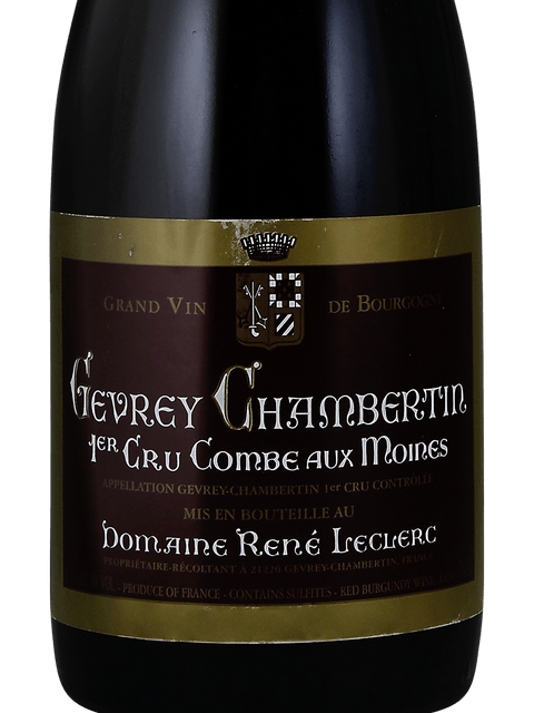 Rene Bouvier, Gevrey-Chambertin Premier Cru, Combe au Moine
