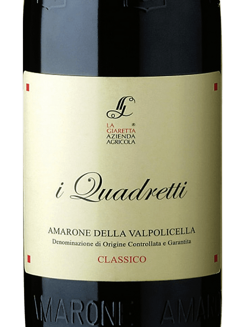 Giaretta, Amarone della Valpolicella, Classico i Quadretti