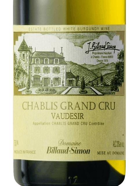 Domaine Billaud-Simon, Chablis Grand Cru, Preuses