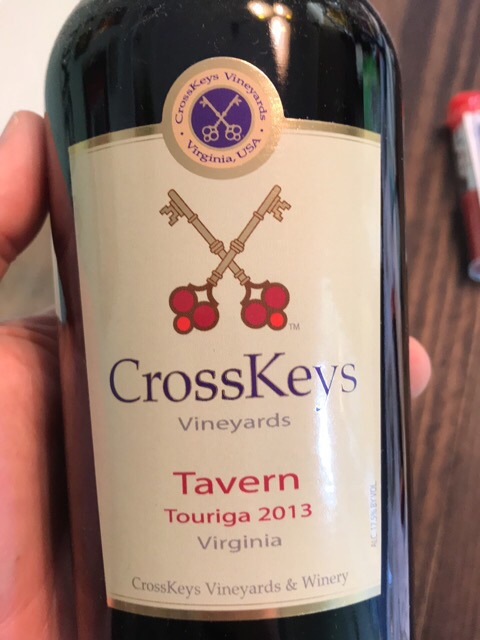 CrossKeys Vineyards, Touriga, Shenandoah Valley