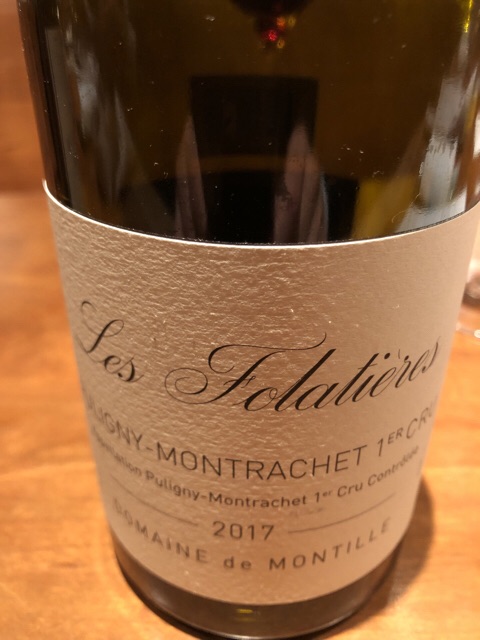 Domaine de Montille, Puligny-Montrachet Premier Cru, Les Folatieres