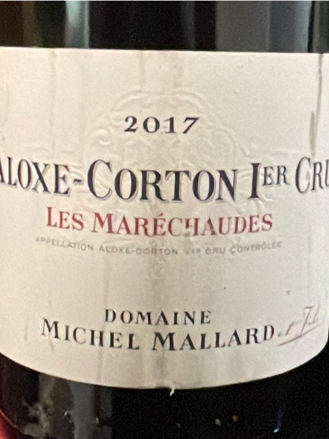 Domaine Michel Mallard, Aloxe-Corton Premier Cru, Les Marechaudes