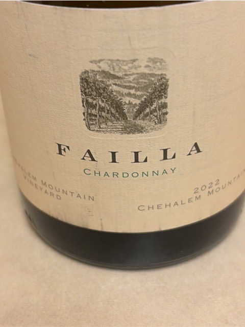 Failla, Chehalem Mountain Vineyard Chardonnay, Chehalem Mountains