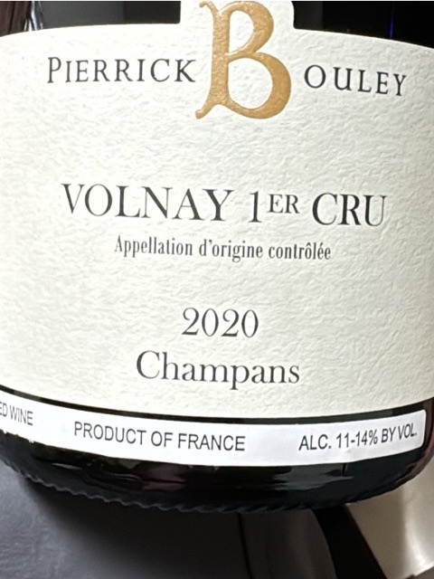 Pierrick Bouley, Volnay Premier Cru, Le Ronceret