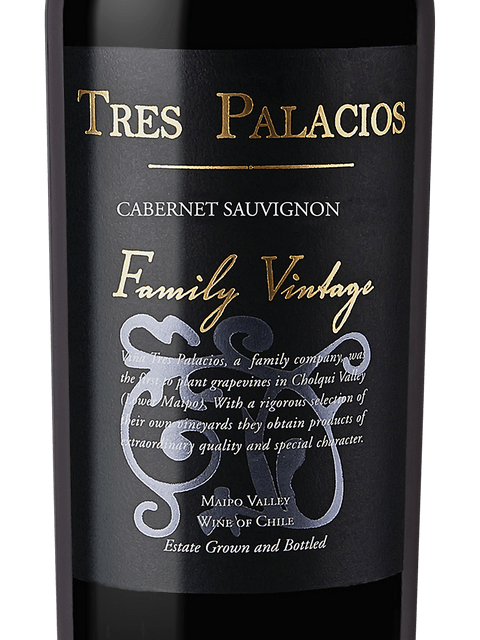 Tres Palacios, Family Vintage Cabernet Sauvignon, Maipo Valley