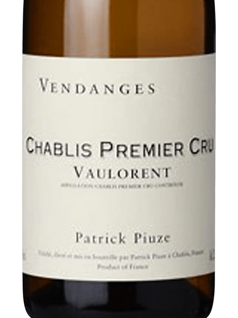 Patrick Piuze, Chablis Premier Cru, Vaulorent QC