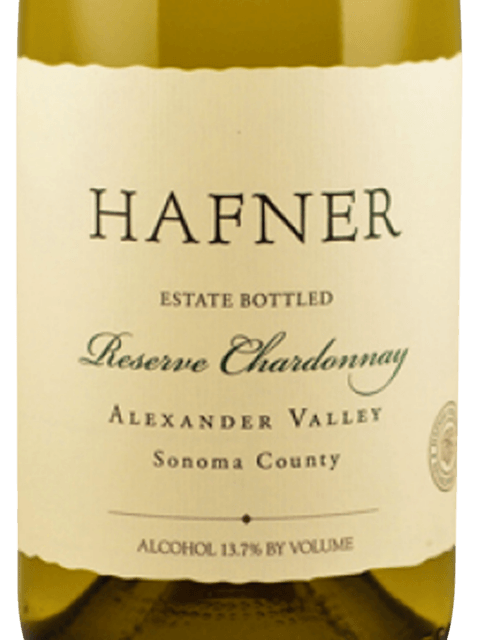 Hafner, Reserve Chardonnay, Alexander Valley