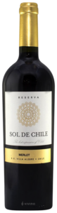 Vina de Aguirre, Sol de Chile Merlot Reserva, Villa Alegre