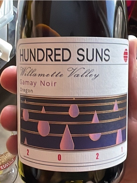 Hundred Suns, Bednarik Vineyard Pinot Noir, Willamette Valley