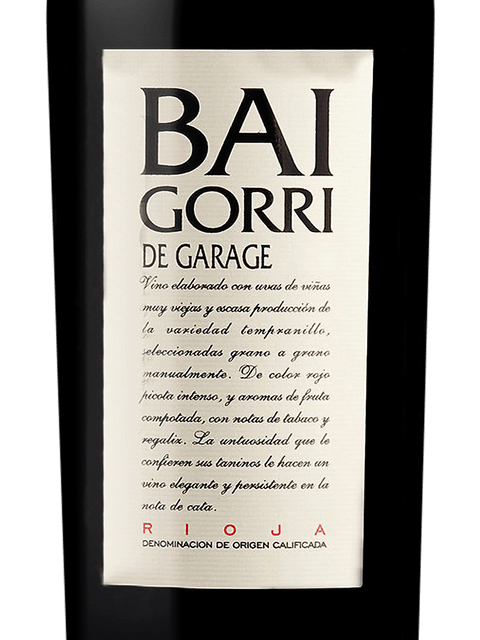 Baigorri, Tempranillo Crianza, Rioja