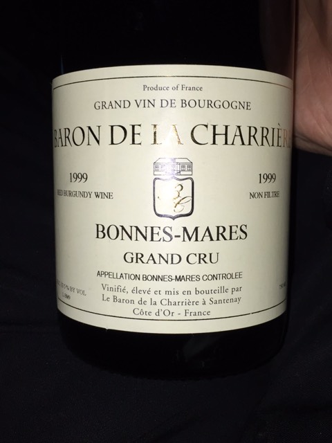 Baron De La Charriere, Bonnes Mares Grand Cru
