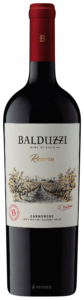 Balduzzi, Reserva Carmenere, Maule Valley