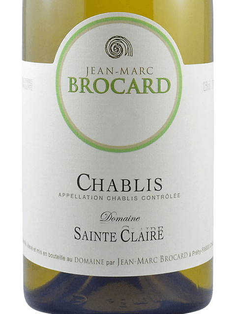 Jean-Marc Brocard, Chablis, Sainte Claire Vieilles Vignes
