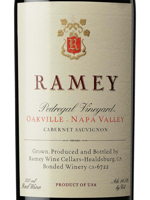 Ramey, Pedregal Vineyard Cabernet Sauvignon, Oakville