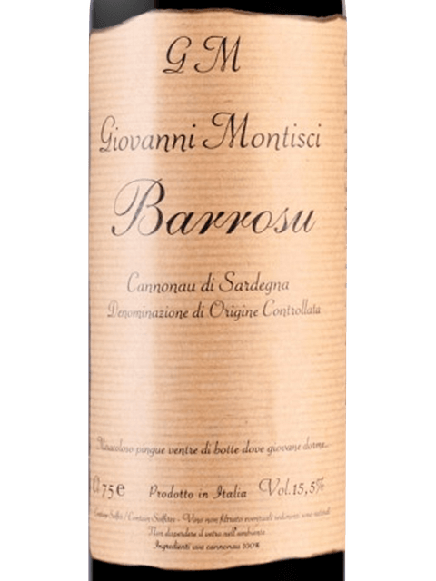 Giovanni Montisci, Barrosu, Cannonau di Sardegna