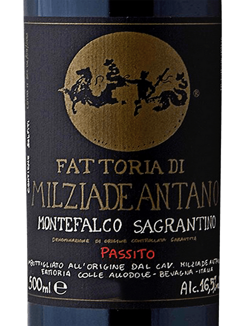 Milziade Antano, Passito, Montefalco Sagrantino