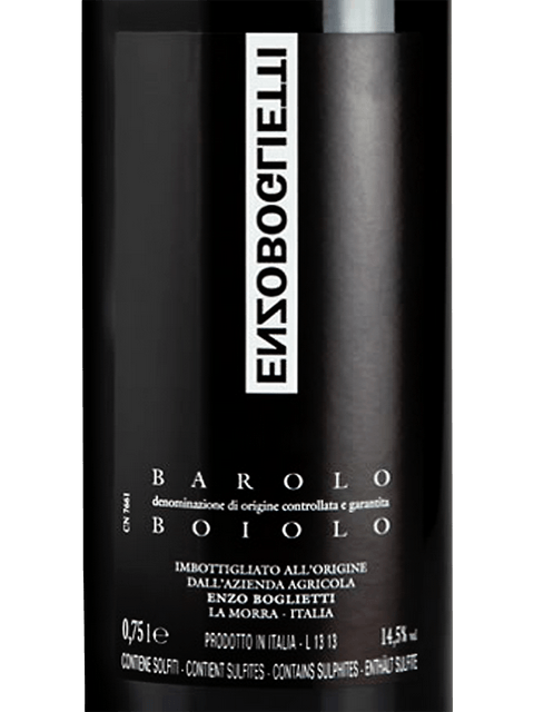 Enzo Boglietti, Barolo, Case Nere