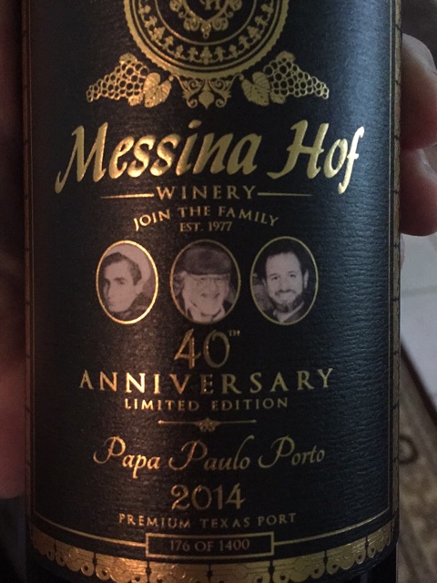 Messina Hof, Private Reserve Merlot, Texas