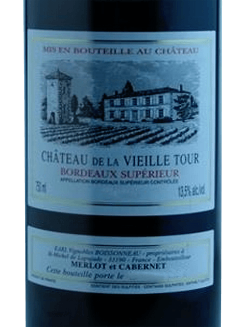 Chateau de la Vieille Tour, Reserve Tradition, Bordeaux Superieur