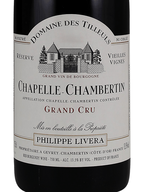 Philippe Livera (Tilleuls), Chapelle-Chambertin Grand Cru