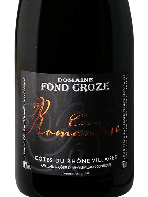 Domaine Fond Croze, Cotes du Rhone, Vieux Ceps Raymond