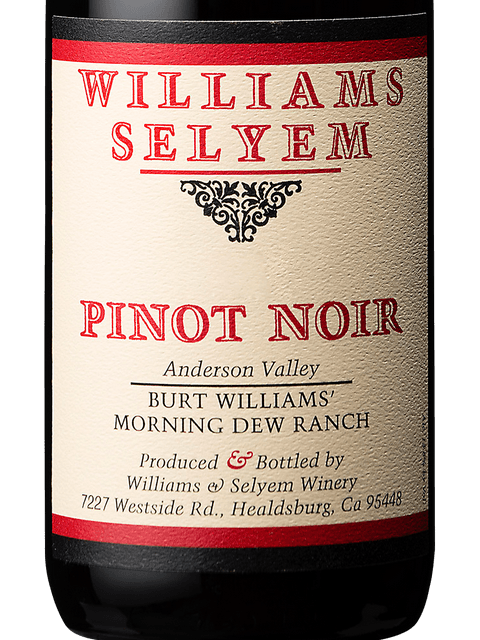 Williams Selyem, Pinot Noir Burt Williams Morning Dew Ranch, Anderson Valley