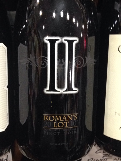 Coleman Nicole, Romans Lot II Pinot Noir, Santa Lucia Highlands