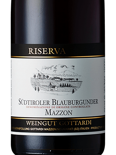 Weingut Gottardi, Sudtiroler Blauburgunder Riserva, Alto Adige
