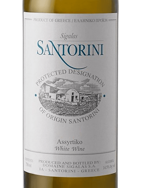 Sigalas, Kavalieros Assyrtiko, Santorini