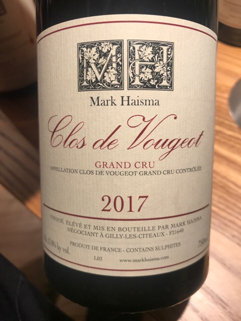 Mark Haisma, Chambertin-Clos de Beze Grand Cru