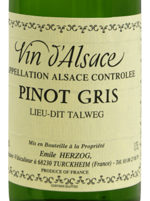 Emile Herzog, Pinot Noir, Alsace