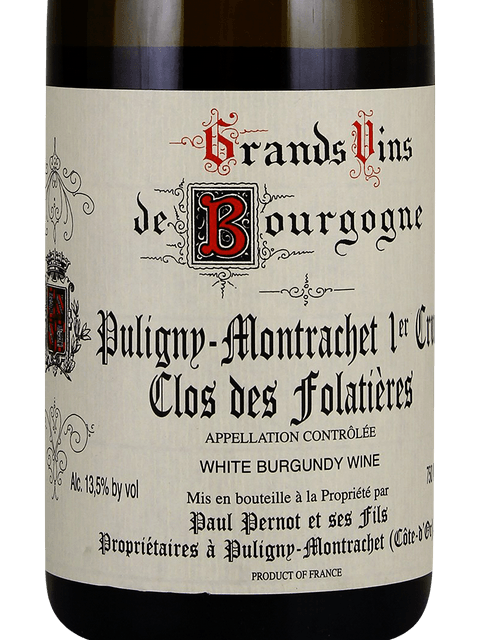 Paul Pernot, Puligny-Montrachet Premier Cru, Les Chalumaux