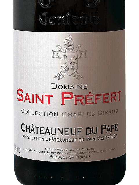 Domaine Saint Prefert, Chateauneuf-du-Pape, Reserve Auguste Favier