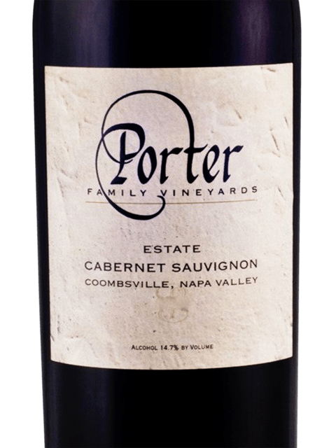 Porter Family Vineyards, Estate Cabernet Sauvignon, Coombsville