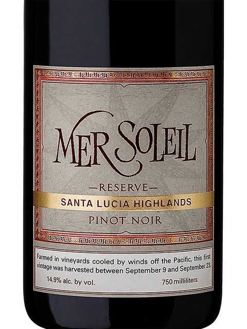 Mer Soleil, Reserve Pinot Noir, Santa Lucia Highlands