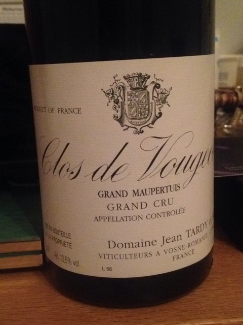 Domaine Jean Tardy, Clos de Vougeot Grand Cru