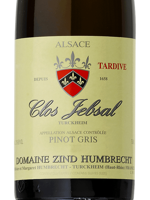 Domaine Zind Humbrecht, Clos Jebsal Tokay Pinot Gris Vendanges Tardives