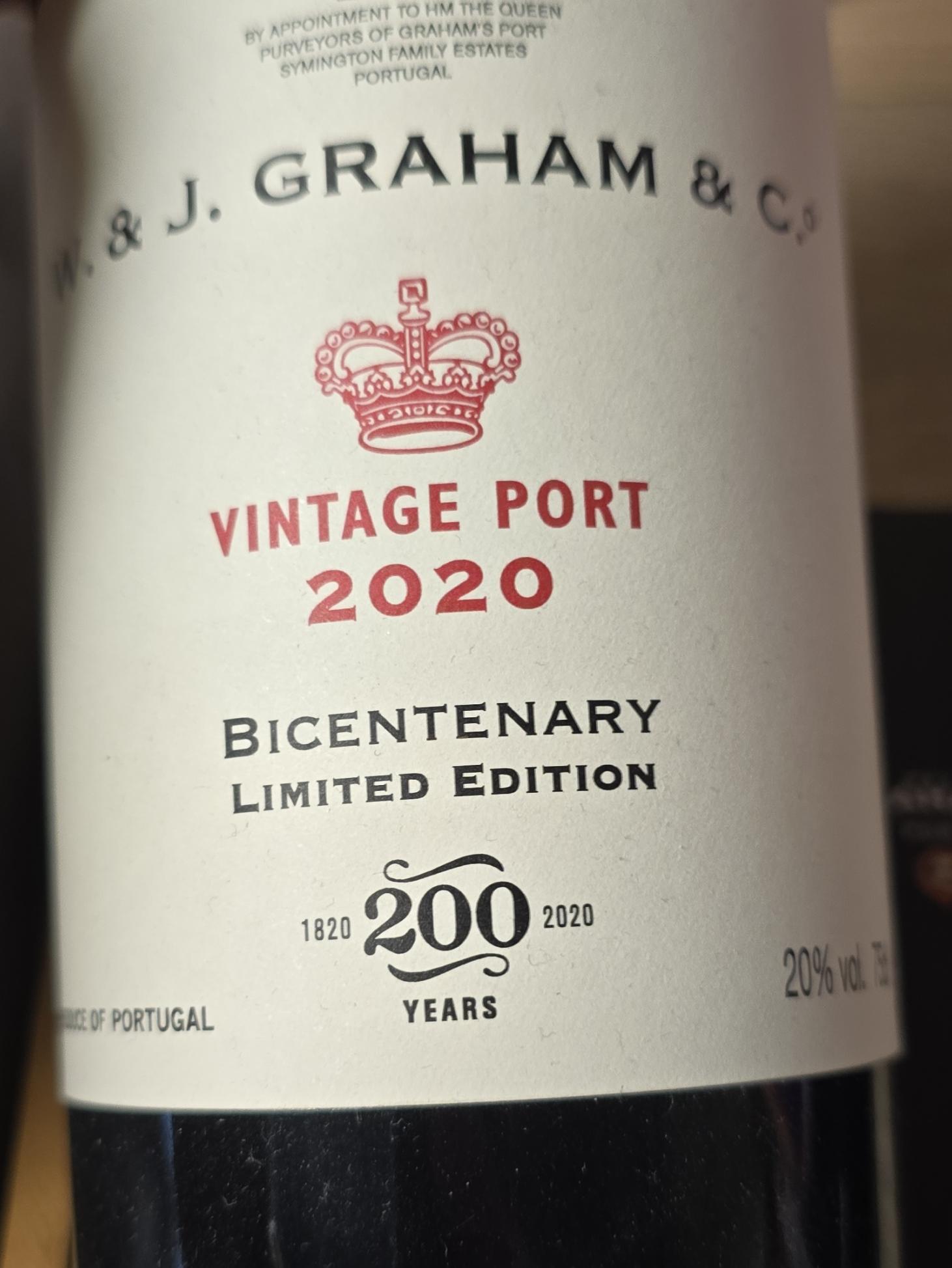 Graham's, Bicentenary Limited Edition Vintage Port