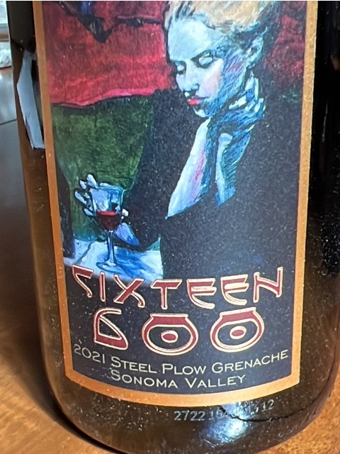 Sixteen 600, Grenache, Sonoma Valley
